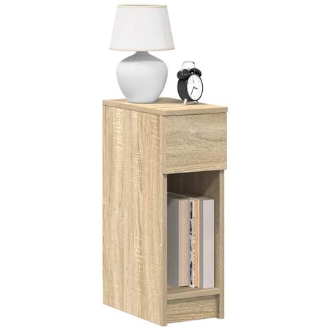 Comodini con Cassetto 2 pz Rovere Sonoma 20x36x60 cm - Foto 2