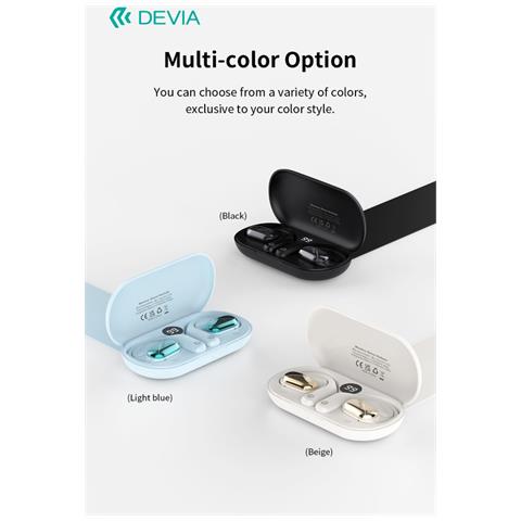 Auricolari carica wireless ANC TWS Ultra1 con annullamento rumore esterno Neri - Foto 1