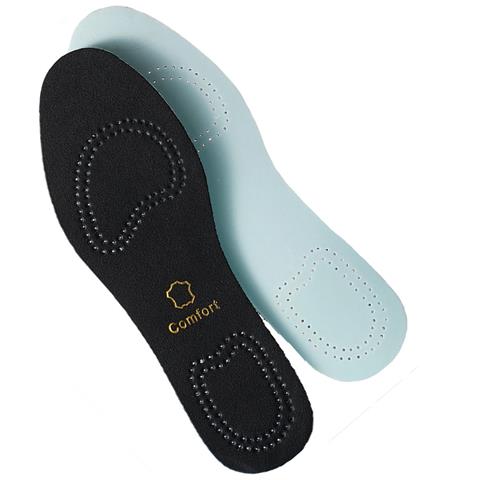 Paio Di Solette In Pelle Nera - Comfort In Vera Pelle E Lattice, Traspiranti E Ammortizzanti 39-40 - Foto 2