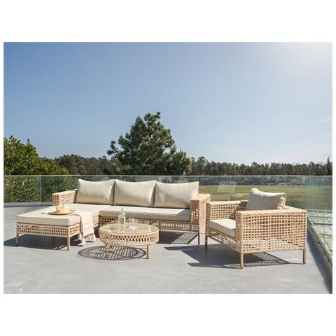 Set Da Giardino Con Tavolo 4 Posti Calasetta Lato Destro Beige - Foto 1