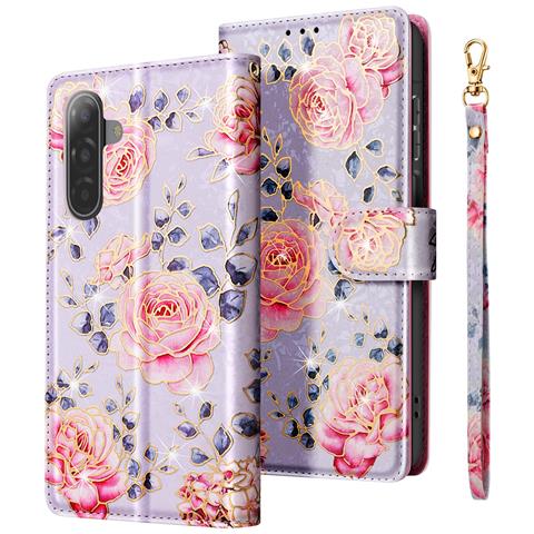 Custodia A Portafoglio Per Samsung Galaxy A17 Con Cinturino Da Polso E Supporto Video - Foto 1