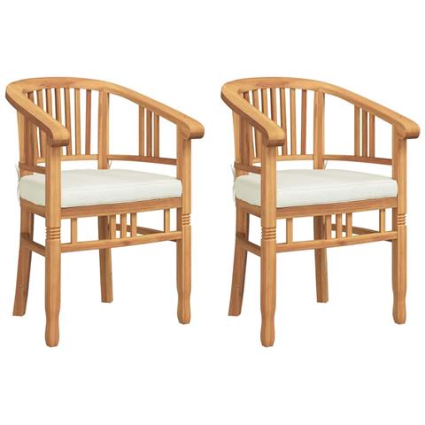 Sedie da giardino 2 pcs Marrone 63 x 58 x 89 cm - Foto 1