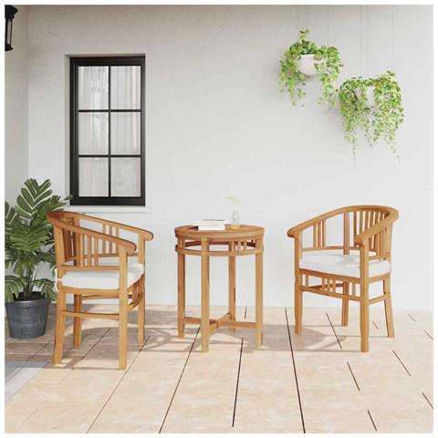 Sedie da giardino 2 pcs Marrone 63 x 58 x 89 cm - Foto 2