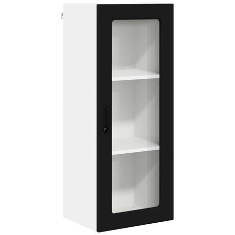 Pensile cucina Nero 40 x 31 x 100 cm Legno multistrato - Foto 1