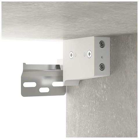 Set Mobili Porta TV 8pz Grigio Cemento in Legno Multistrato - Foto 9