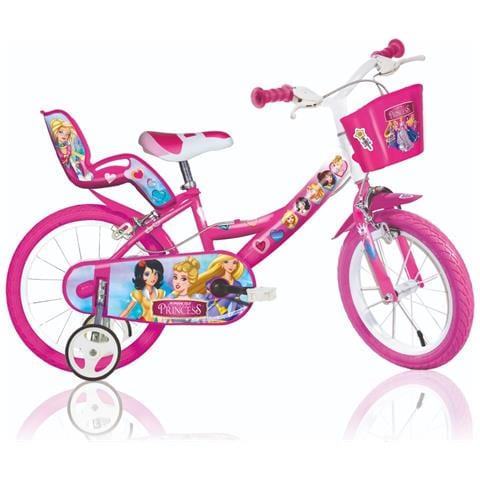 Sch Princess 16'' - Bicicletta Per Bambine (5-7 Anni), Ruote 16'', Telaio Acciaio, Con Accessori - Colore Rosa - Foto 1