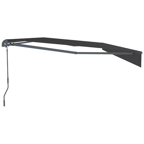 Adro Tenda Da Sole Manuale 3,95 X 3 M In Alluminio Con Telo Grigio - Foto 6