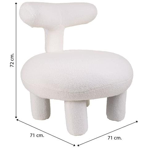 Poltrona Imbottita 71x71x72h Cm - Foto 8