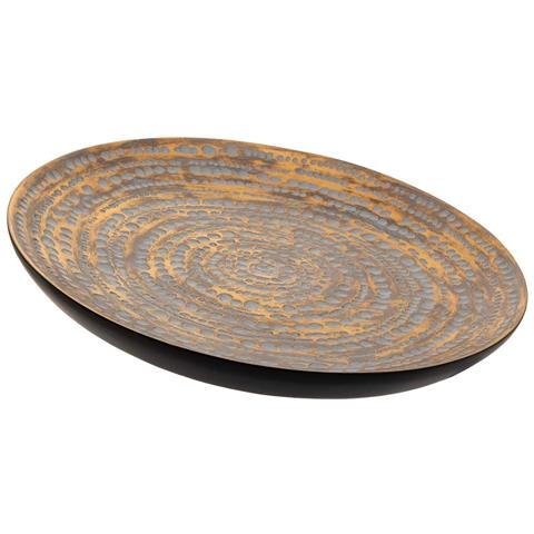 Centrotavola In Poliresina Marrone 40x5x40h - Foto 1