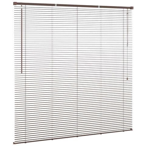 Tenda Veneziana Marrone Scuro con Motivo 150 x 150 cm PVC - Foto 1