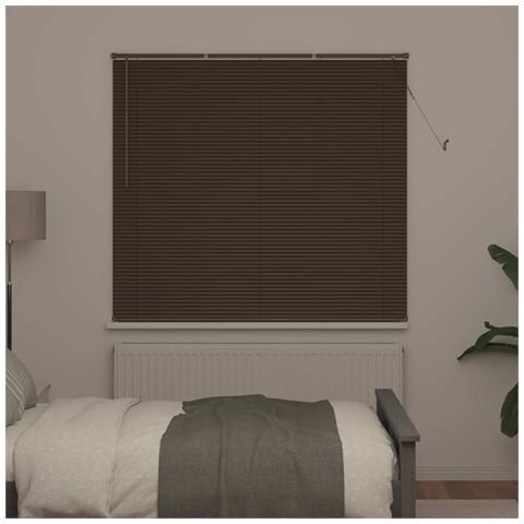Tenda Veneziana Marrone Scuro con Motivo 150 x 150 cm PVC - Foto 2