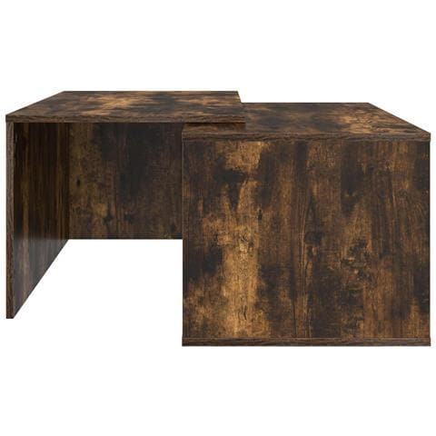 Set di Tavolini da Caffè 2 pcs Rovere fumé Legno multistrato - Foto 9