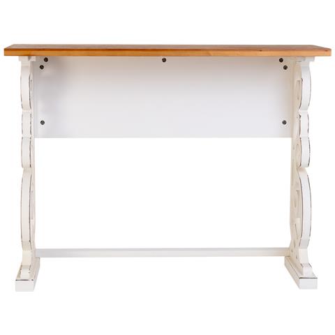 Console In Legno Laccato Bianco Invecchiato 106x36x79h Cm - Foto 2