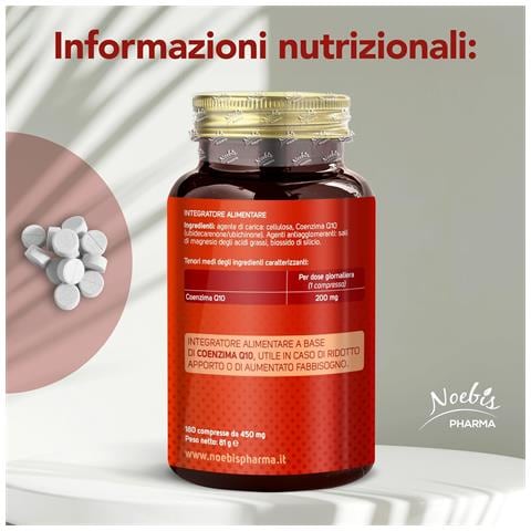 Coenzima Q10 200 mg 180 Compresse - CoQ10 ad Alto Grado di Purezza - Energia Cellulare, Vitalità e Azione Antiossidante (Confezione doppia) - Foto 2