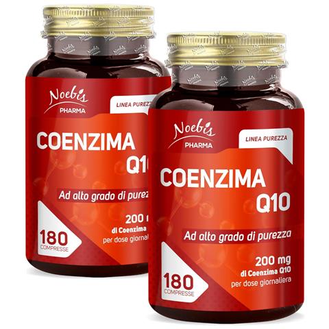 Coenzima Q10 200 mg 180 Compresse - CoQ10 ad Alto Grado di Purezza - Energia Cellulare, Vitalità e Azione Antiossidante (Confezione doppia) - Foto 1