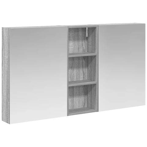 Set di Armadi da Bagno con lo scaffale 3 pcs 130 x 14,5 x 70 cm - Foto 1