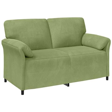 Divano a 2 Posti Verde chiaro 158 x 83 x 95 cm Velluto - Foto 1