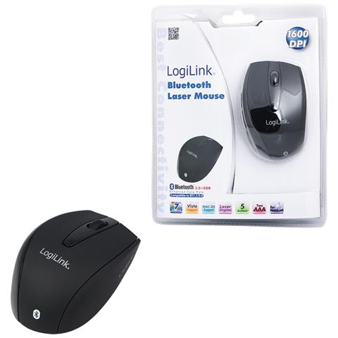 Maus Laser Bluetooth mit 5 Tasten Bluetooth Laser 1600DPI Nero mouse - Foto 2