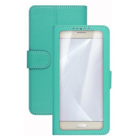 Custodia a Libro Universale per Smartphone 4.5 "- 5.0" Colore Verde - Foto 1