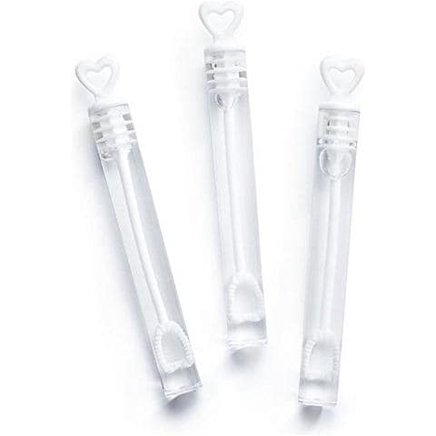 96 Wedding Wand Heart Tube Bubble Favours Table Decoration Party Accessories By - Foto 1