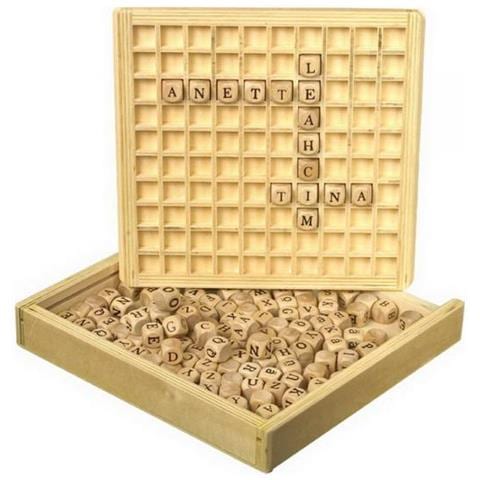 ""sistemare Le Parole"" Gioco Didattico In Legno - Foto 1