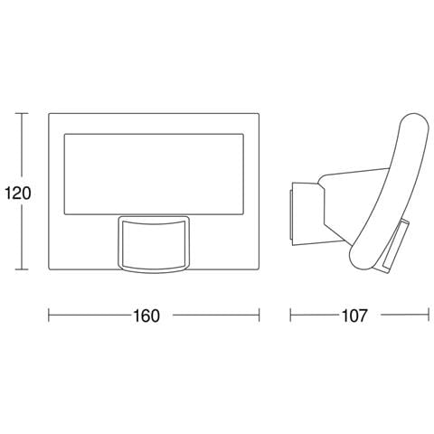 Sensore A Curva Proiettore Esterno Antracite Xled 012076 - Foto 4