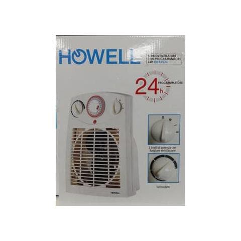 Termoventilatore Verticale Portatile RTV 24 con 2 Livelli di Potenza Timer Potenza 2000 W Colore Bianco - Foto 3