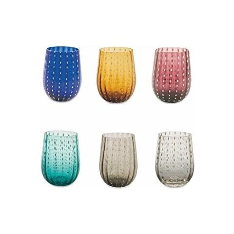 Bicchieri In Vetro Vari Colori Shiraz Set 6 Pezzi - Foto 1