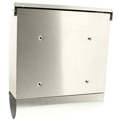 BurgWaechter ComfortSet 39130 Ni Cassetta Postale in Acciaio con scomparto per Giornali Integrato, Argento, porta Giornale Integrato in acciaio inox - Foto 3