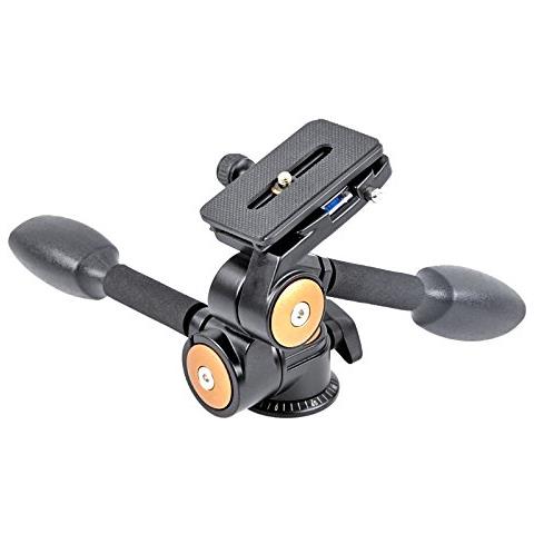 treppiedi Testa A 3vie Con Piastra Di Sgancio Rapido, Carico Di 6kg - Foto 2