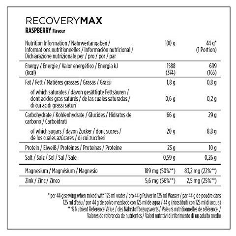 Recovery Max Advanced Regeneration Drink Gusco Lampone 1144 Grams - Foto 3