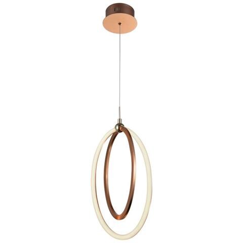 Lampada A Sospensione A Led Integrata, Oro Rosa - Foto 10