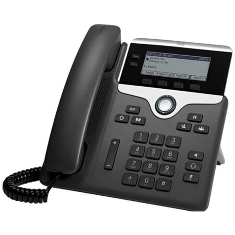 Cisco 7811 Cornetta cablata 1linee LED Nero, Argento telefono IP - Foto 1