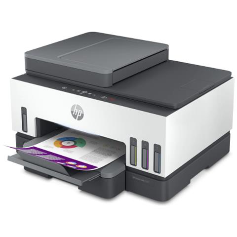 Stampante Multifunzione Smart Tank 7605 Inkjet a Colori Stampa Copia Scansione Fax A4 15 ppm (B / N) 9 ppm (a Colori) Wi-Fi / Ethernet / USB - Foto 3