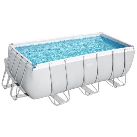Piscina 56456 5 Power Steel Rettangolare Accessoriata Grigio C - Foto 1