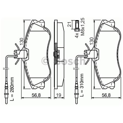 Kit Pastiglie Freno 986424414 - Foto 1