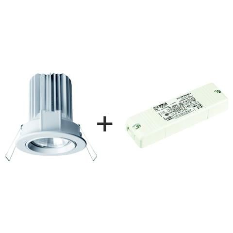 Faretto Incasso Orientabile Bianco Led 3000k 40 + 644759/1 - Kt2825/mlbc40 - Foto 1