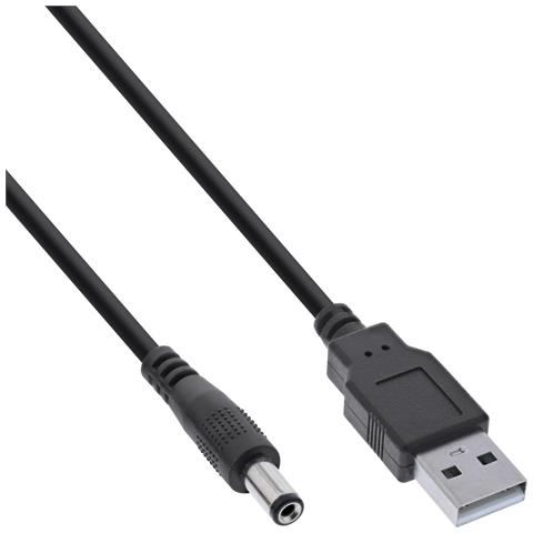 Cavo Adattatore Di Alimentazione Cc Usb - Spina Usb A A Spina Cava Cc 5,5x2,50 Mm - Sc - Foto 3