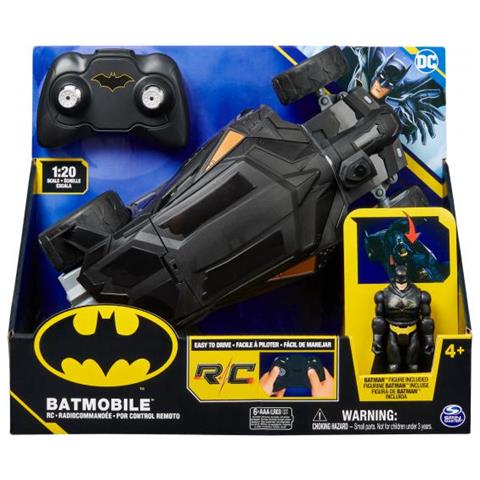 Batmobile Rc 1-20 + Action Figure 10 Cm - Foto 2