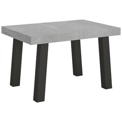Tavolo Allungabile 90x120/224 Cm Bridge Telaio Antracite - Cemento - Foto 6