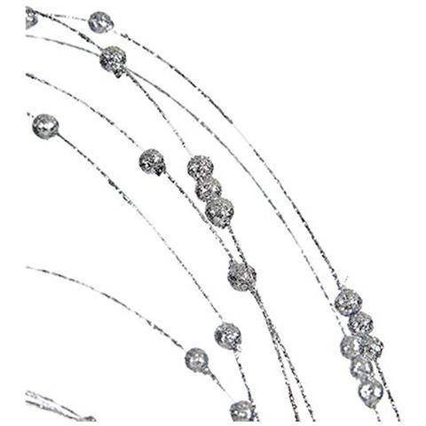 Ramo Bacche Argentato 100 X 3 X 5 Cm (24 Unità) - Foto 2