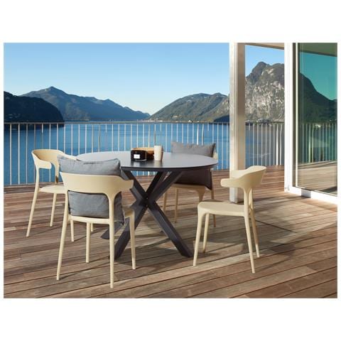 Set Di 4 Sedie Beige Gubbio - Foto 1