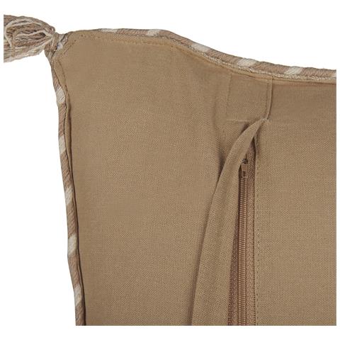 Set Di 2 Cuscini Erigeron Iuta 45 X 45 Cm Beige Tinta Unita - Foto 2