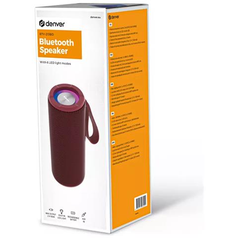 BTV-213BD altoparlante portatile e per feste Altoparlante portatile mono Rosso 100 W - Foto 6