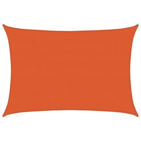 Vela Parasole 160 G /m Rettangolare Arancione 4x5 M In Hdpe - Foto 1