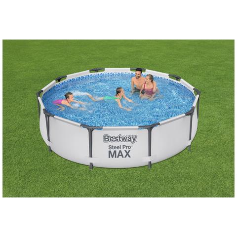 Piscina Con Struttura Rotonda Steel Pro Max 305x76 Cm 56406 - Foto 8