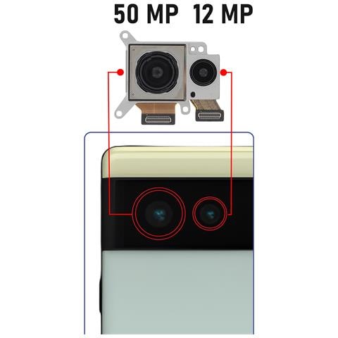 Fotocamera Posteriore Per Google Pixel 6 50mp + 12mp - Foto 2