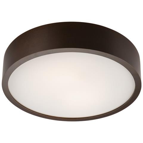 Lampada A Soffitto Eveline - Marrone - Legno, Vetro - 8x37x37 Cm - Foto 1