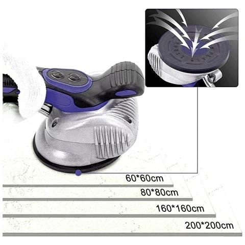 Macchina Vibratore Ventosa Per Piastrelle Mattonelle Marmo Livellatrice Batteria - Foto 7