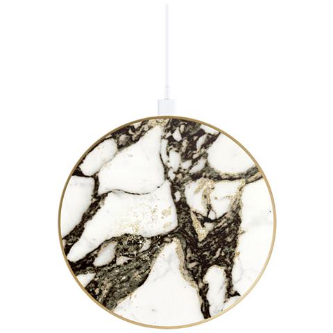 Caricatore Qi P. Smartphone /airpods 10w Calacatta Golden Marble, Multicolore - Foto 1